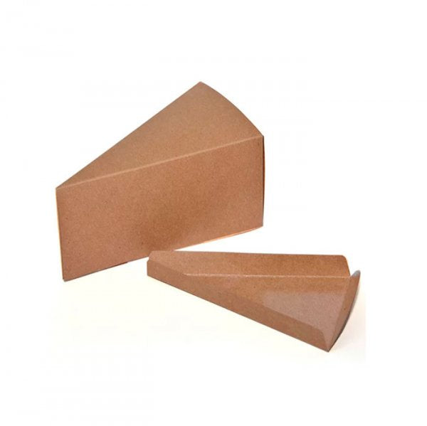 Caixa Fatia Triangular G Kraft (5Un) - Crystal Forming