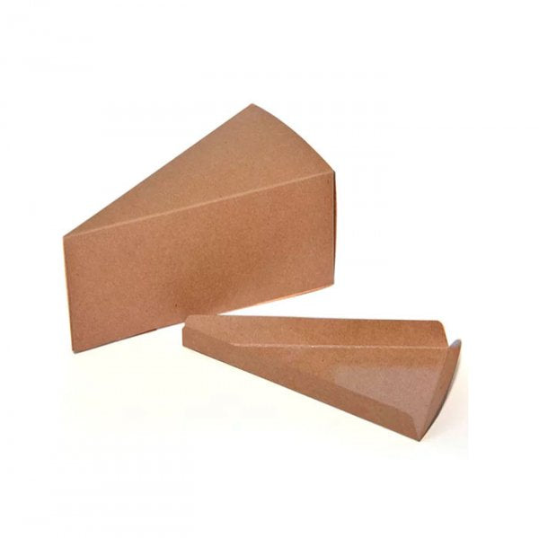 Caixa Fatia Triangular P Kraft (5Un) - Crystal Forming
