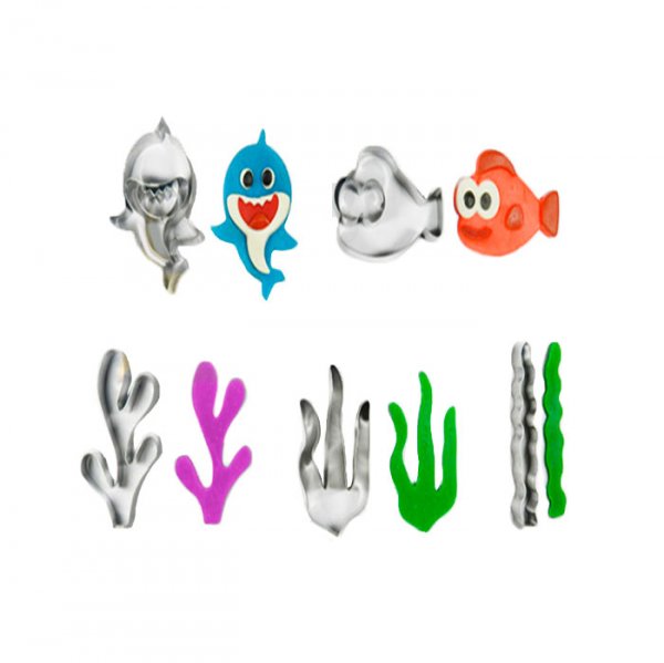 Cortador De Inox Kit Baby Shark (8Cm) - Kafstar
