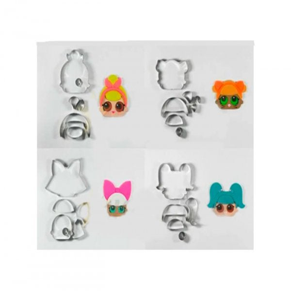 Cortador De Inox Kit Rosto Lol Suprise - Kafstar
