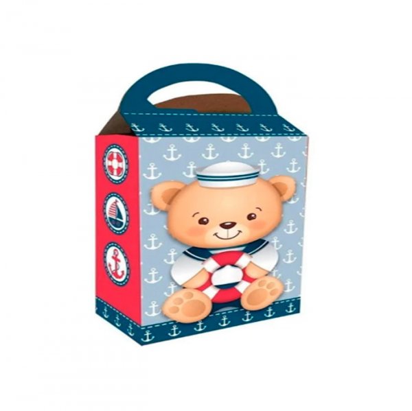 Caixa Surpresa Ursinho Marinheiro (8Un) - Festcolor