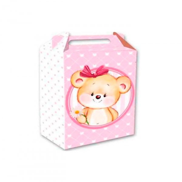 Caixa Surpresa Ursinha Rosa - Festcolor