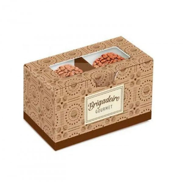 Caixa 2 Brigadelicia Kraft 8X5X4 (10Un) - Cromus