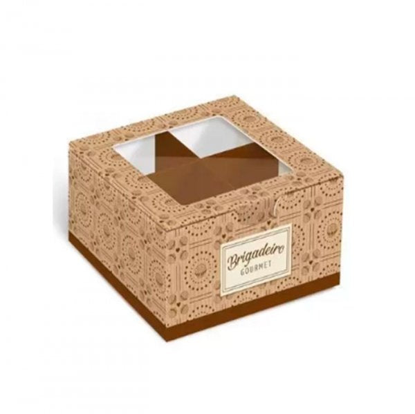 Caixa 4 Brigadelicia Kraft 8X8X4 (10Un) - Cromus