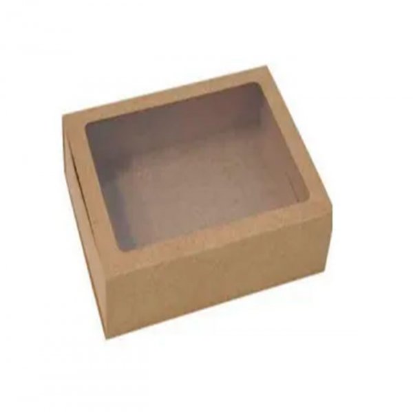 Caixa Gaveta C/Visor 12 Doces Kraft - Ideia Embalagens