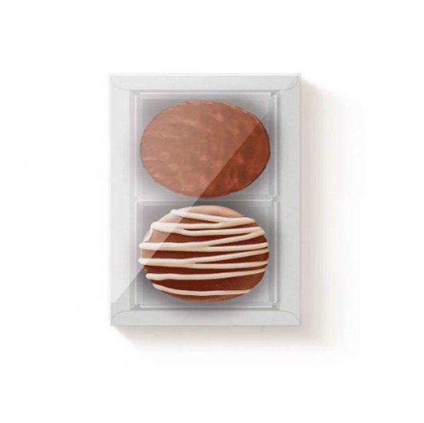 Caixa Para 2 Pães De Mel Branco 9X9X4 (10Un) - Cromus