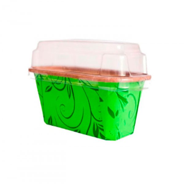 Forma Bolo Ingles Plumpy P C/Tampa Verde (5Un) - Sulformas