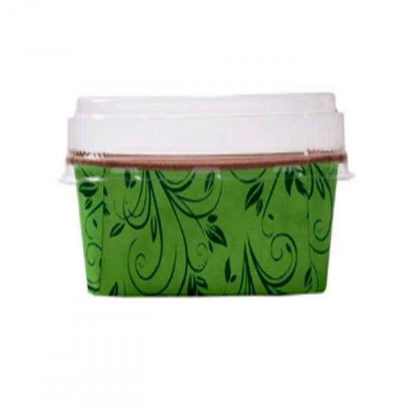 Forma Bolo Ingles Verde Plumpy M C/Tampa(5Un) - Sulformas