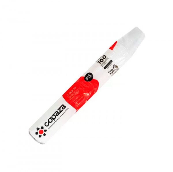 Copo Descartavel Transp 180Ml (C/100Un) - Copaza