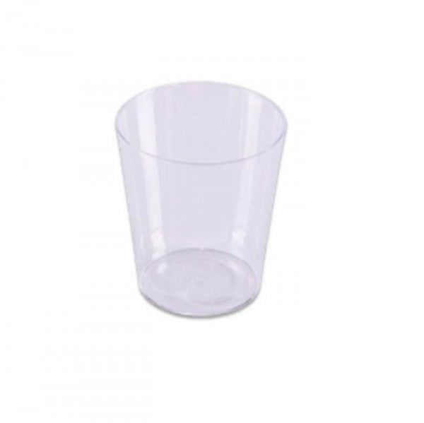 Copo Mini 25Ml Acrilico Prata (C/10Un) - Clean Wave