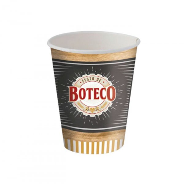 Copo De Papel 300Ml (C/8Un) - Boteco