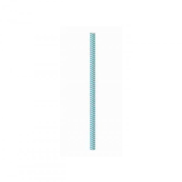 Canudo Papel Missioni Azul (20Un) - Cromus