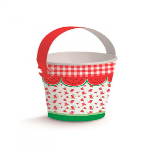 Copo De Papel Baldinho Picnic 240Ml (C/8Un) - Cromus