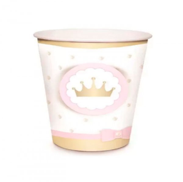 Copo De Papel Reinado Princesa 240Ml (C/8Un) - Cromus