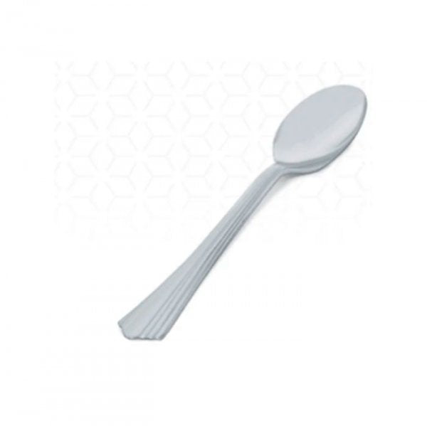 Colher De Sobremesa Classica Prata - Silver Plastic