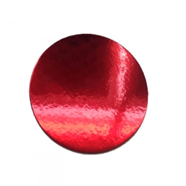 Porta Bolo 31Cm Vermelho Metalizado (10Un) - Art Crystal