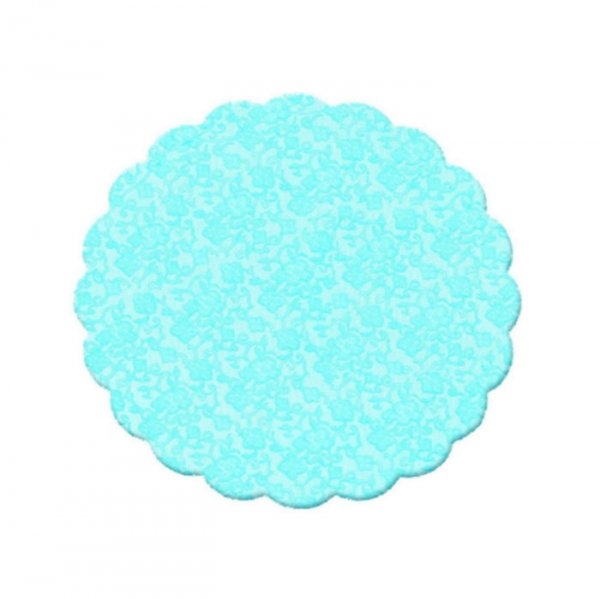 Fundo Bandeja Renda Francesa Azul 11Cm (100Un) - Cromus