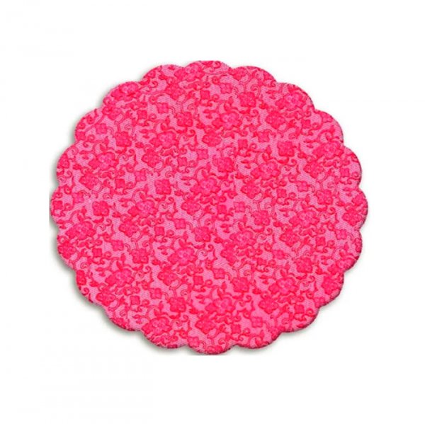 Fundo Bandeja Renda Francesa Vermelho 7Cm (100Un) - Cromus