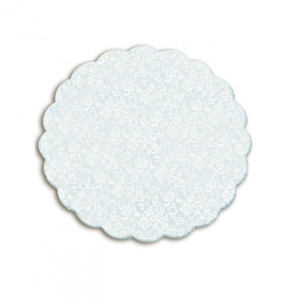 Fundo Bandeja Renda Francesa Branco 9Cm (100Un) - Cromus