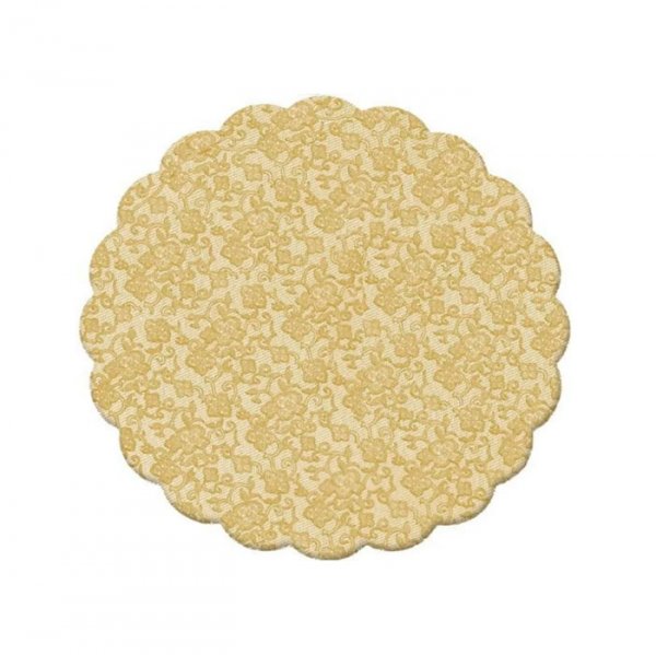 Fundo Bandeja Rendadinho Dourado 7Cm (100Un) - Cromus