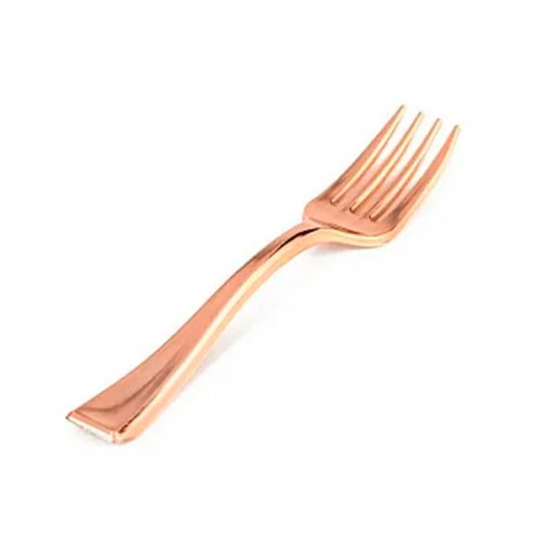 Garfo Refeição Gold/Rose Premium - Silver Festas