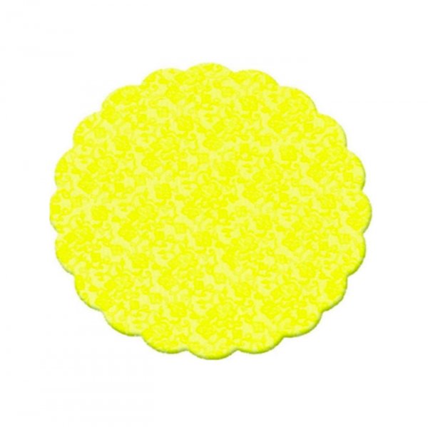 Fundo Rendado N°7 Amarelo (100Un) - Flip