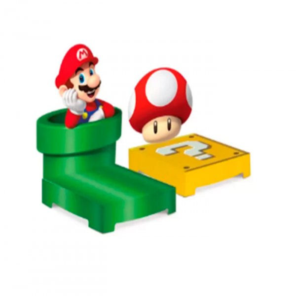 Kit Suporte Doces Aplique Super Mario (2Un) - Cromus