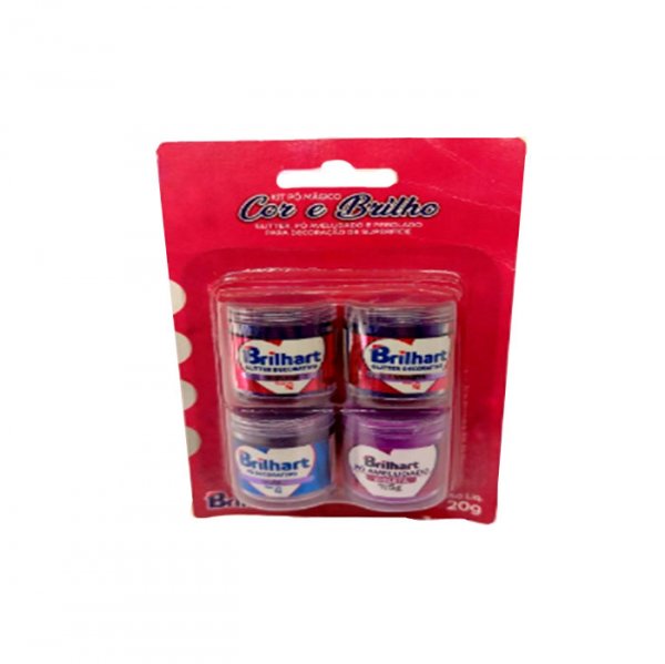 Kit Po Magico Brilho Todo Violeta (4Un) - Brilhart