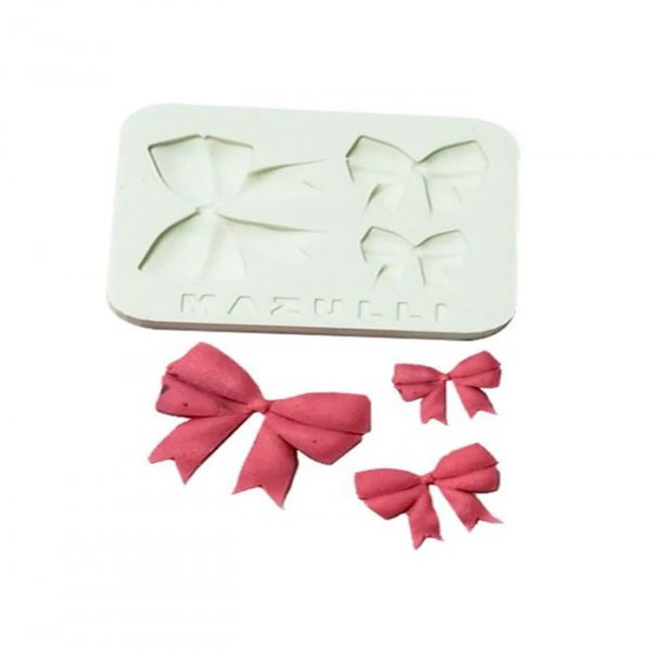 Molde De Silicone Laços 3 Tamanhos 2422 - Mazulli