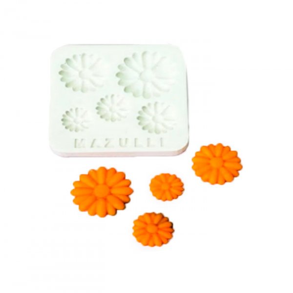 Molde De Silicone Margaridas 2470 - Mazulli