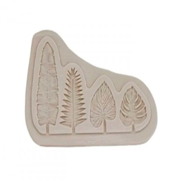 Molde De Silicone Folhas Tropicais 2480 - Mazulli