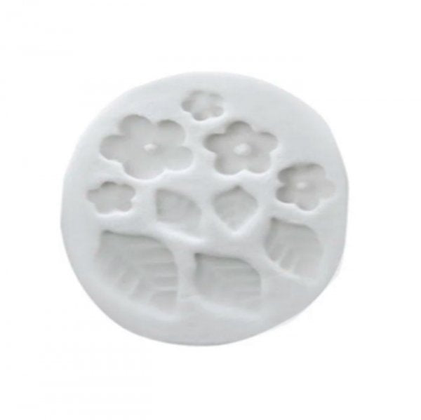 Molde De Silicone Flores E Folhas 282 - Mazulli