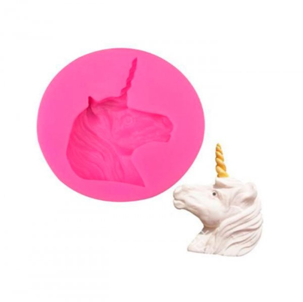 Molde Em Silicone Cabeça Unicornio G - Prime Chef