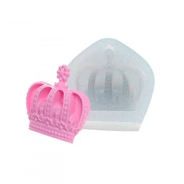 Molde Em Silicone Coroa Real Grande - Flexarte