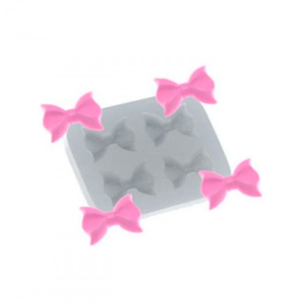 Molde Em Silicone Quarteto De Laço Zaria - Flexarte