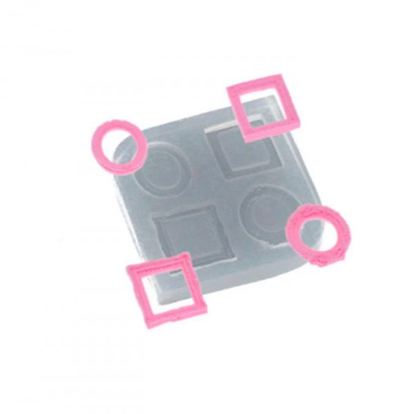 Molde Em Silicone Quarteto De Mini Moldura - Flexarte