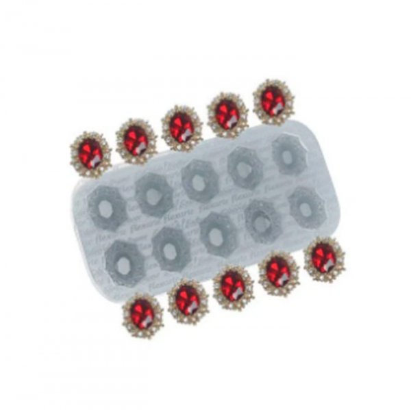 Molde Em Silicone Joia Pro Oval Saint Eb - Flexarte