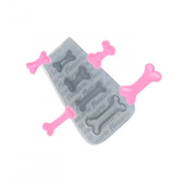 Molde Em Silicone Ossinhos De Cachorros - Flexarte