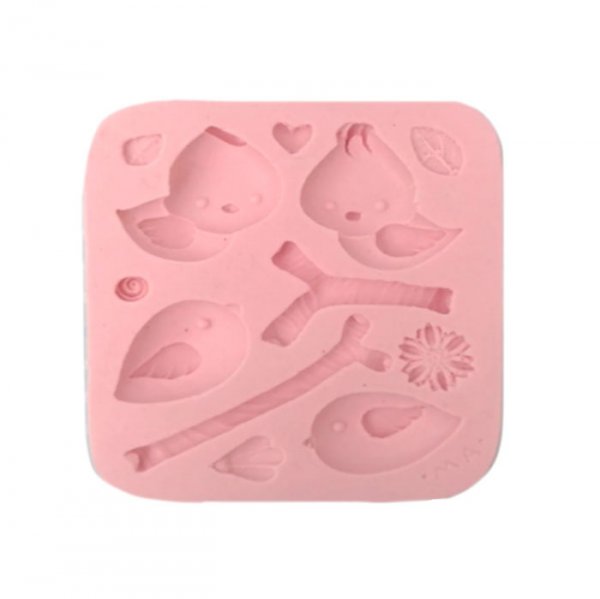 Molde Em Silicone Kit Passaro - Marcela Arteira