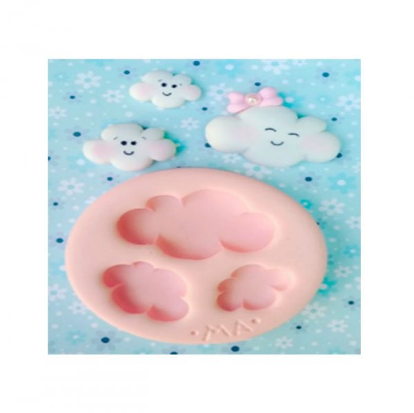 Molde Em Silicone Nuvens P - Marcela Arteira