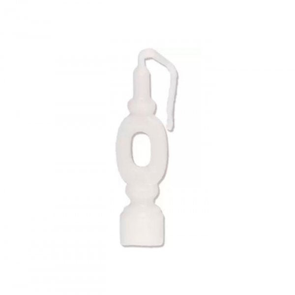 Vela Aniversario Branca N°0 - Festcolor