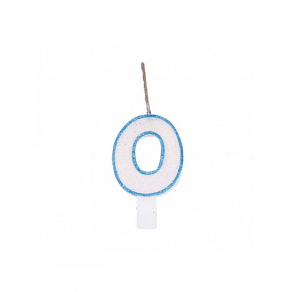 Vela Glitter Azul N°0 - Festcolor