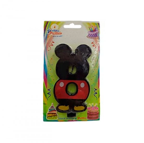 Vela Numerada Mickey Mouse N°8 - Produtos Parabéns