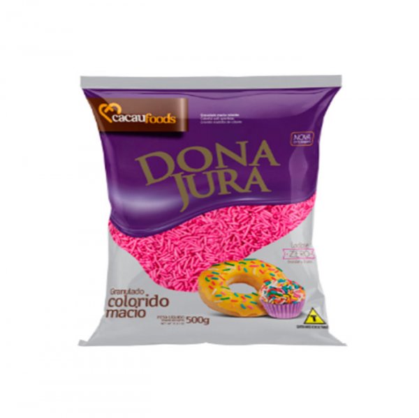 Granulado Macio Rosa 500G - Dona Jura