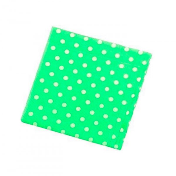 Guardanapo Poa Verde Bola Branca 30X31Cm (50Un) - Flip