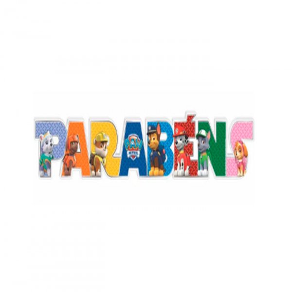 Enfeite Parabens Patrulha (7906) - Piffer