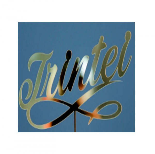 Topo De Bolo Trintei Mdf Prata - Sonho Fino