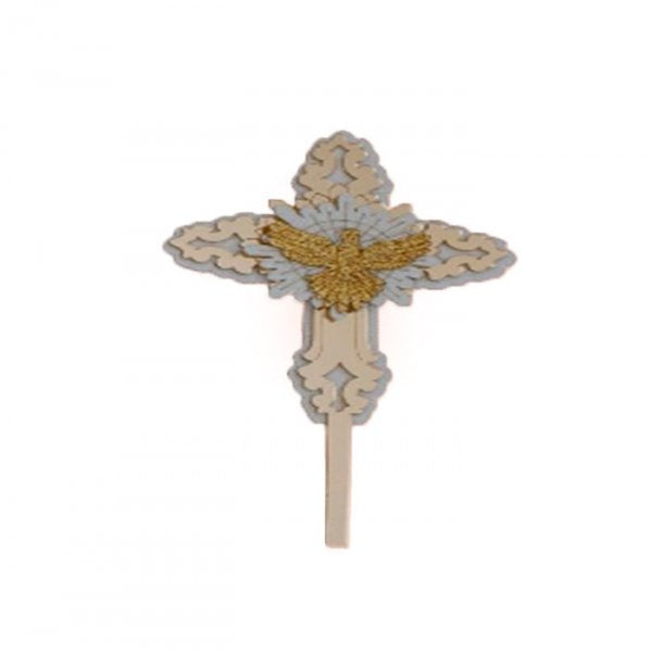 Topo Decorativo Batizado Cruz Eva 19Cm - Vivarte