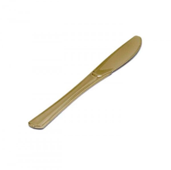 Faca Refeicao Gold Premium (C/8Un) - Silver Festas