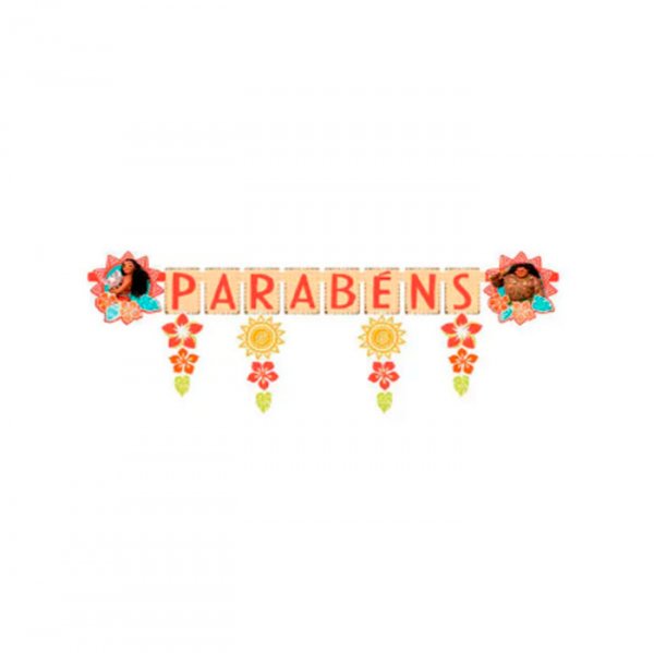 Faixa Parabens Moana (R289) - Regina